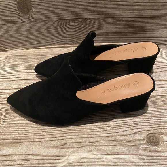 Allegra K Women’s Pointed Toe Slip On Block Heel Slide Mules Size 8 - Picture 5 of 10